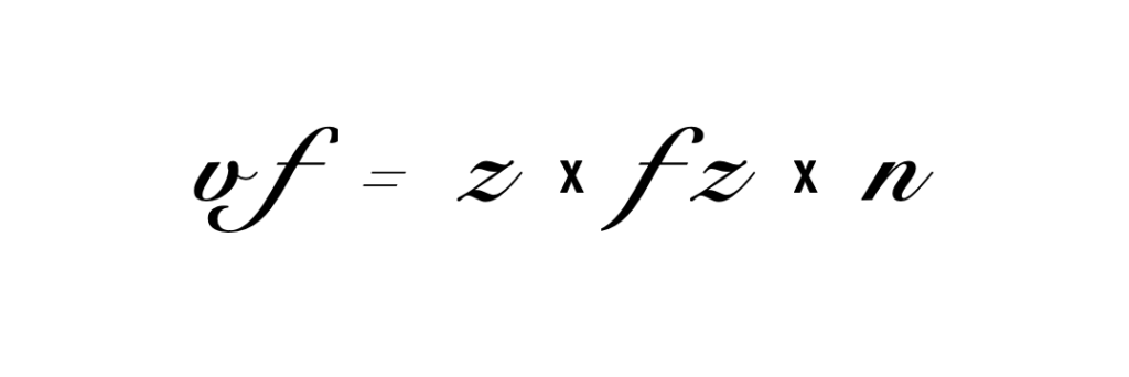 formula calcolo parametro avanzamento macchina fresatrice